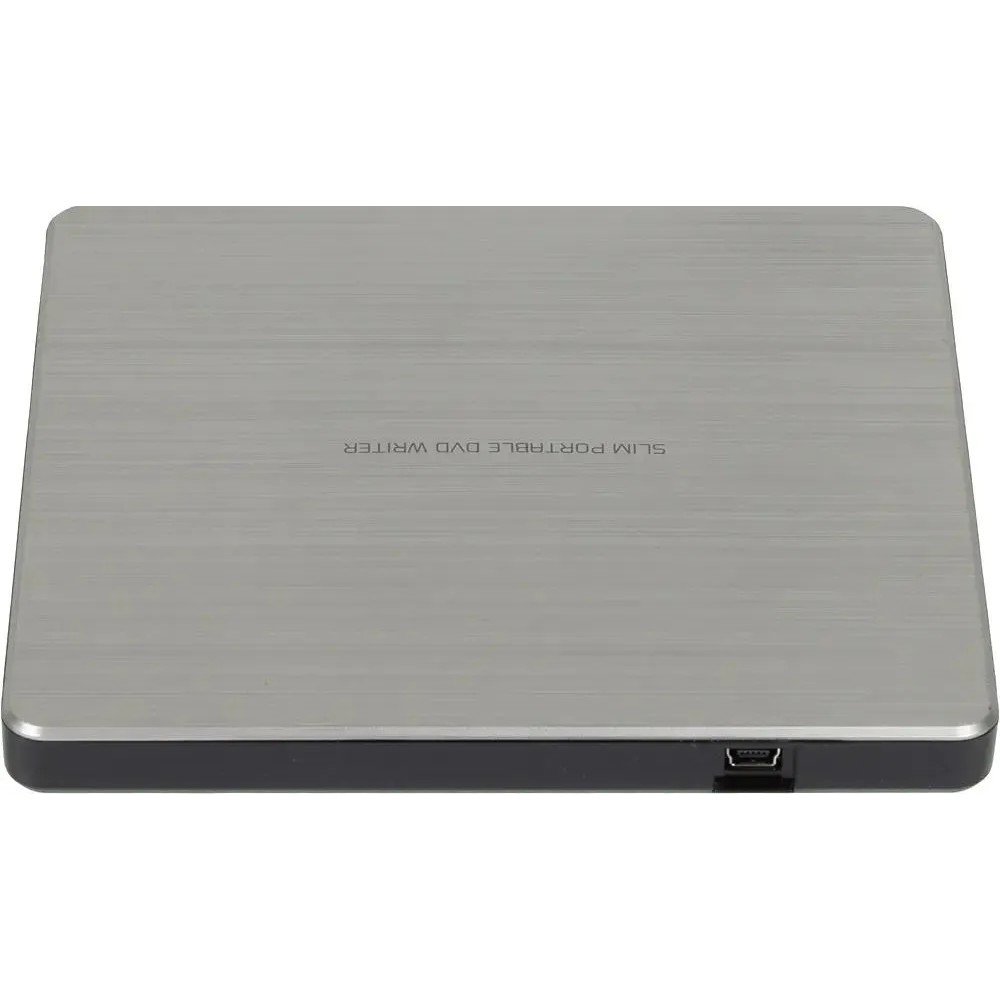 LG DVD-RW GP60NS60 ext. Silver Slim Ret. USB2.0 (совместим с 3.0), GP60NS60.AUAE12S