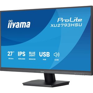 LCD IIYAMA 27'' XU2793HSU-B7 {IPS 1920х1080 100Hz 1ms 8bit(6bit+FRC) 300cd 178/178 1300:1 HDMI2.0 DisplayPort1.2 2xUSB2.0 2x2W 2x2W VESA}