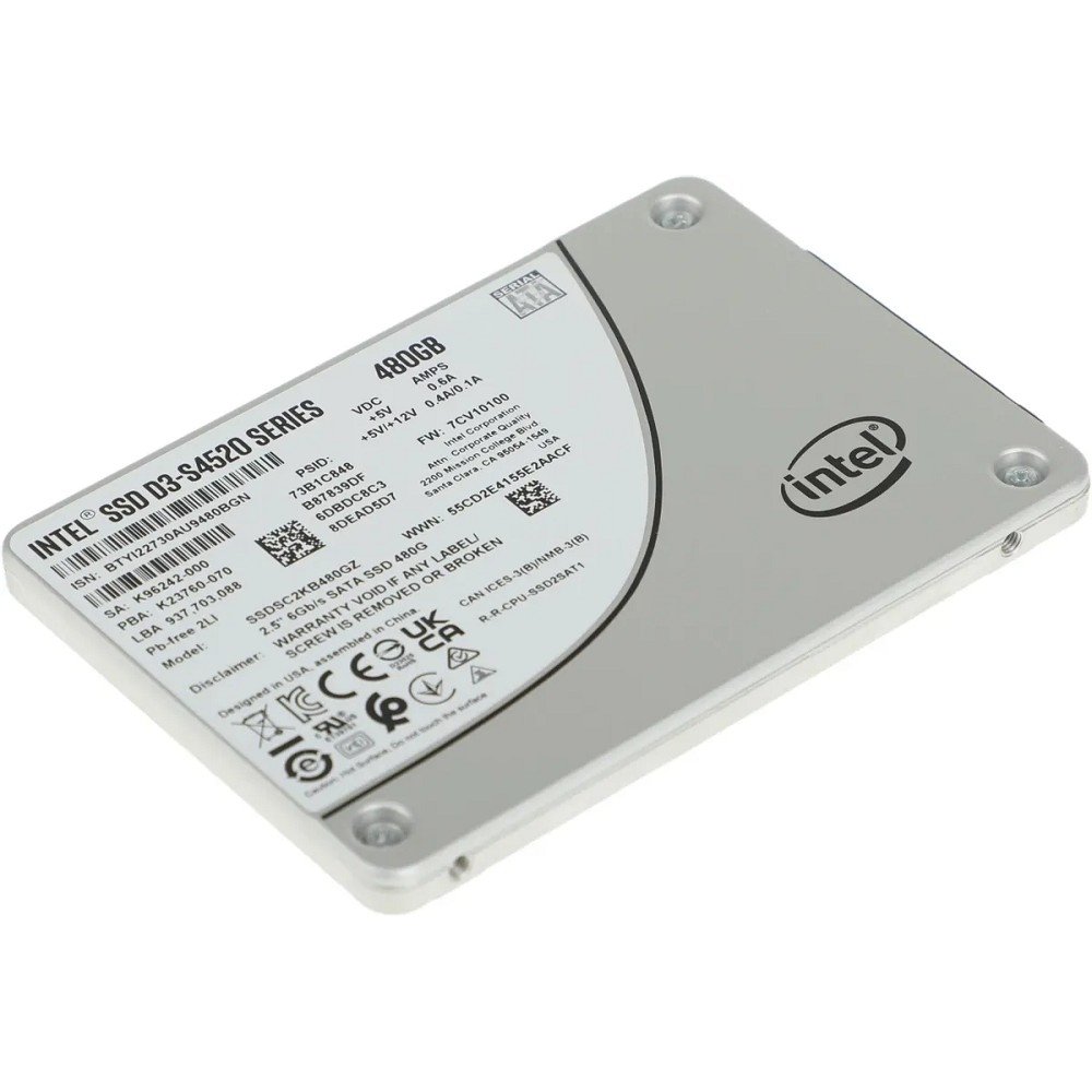 Intel SSD 480Gb S4520 серия SSDSC2KB480GZ01 {SATA3.0, 2.5"}