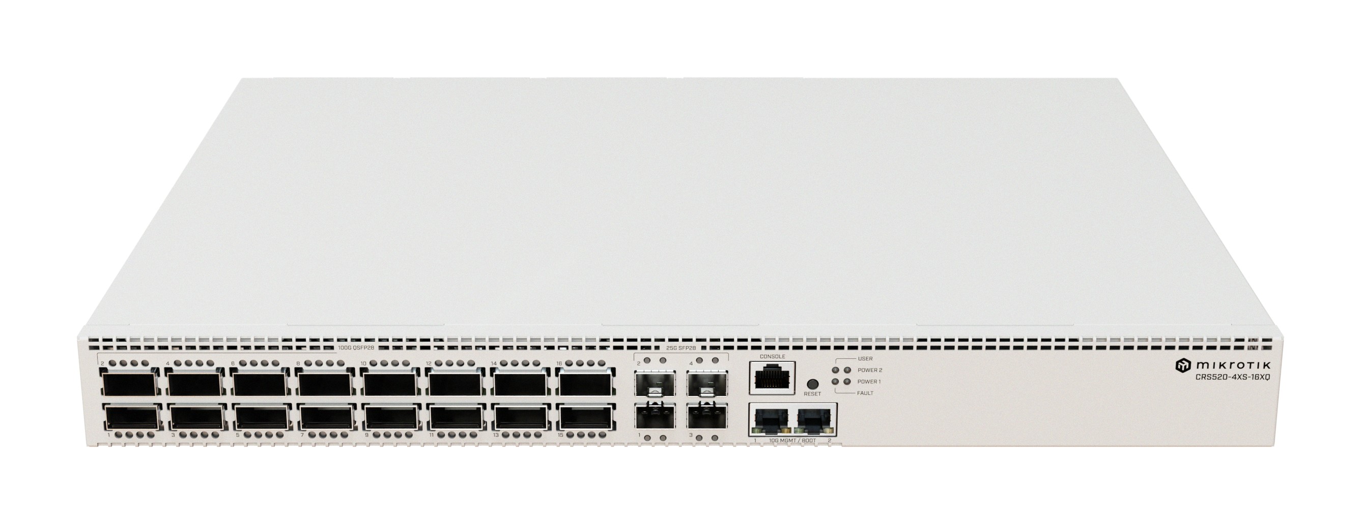 Коммутатор 16PORT QSFP28 4PORT SFP28 MIKROTIK, CRS520-4XS-16XQ-RM