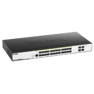 D-Link DGS-3000-28XS/B1A Управляемый L2 коммутатор с 24 портами 1000Base-X SFP и 4 портами 10GBase-X SFP+