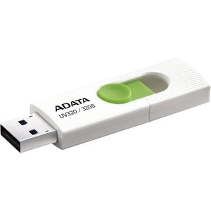 A-DATA Flash Drive 32GB  <AUV320-32G-RWHGN> UV320, USB 3.2, белый/зеленый