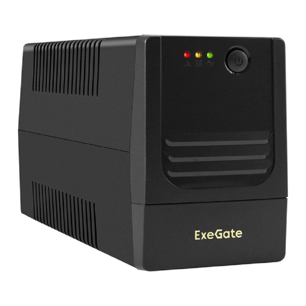 Exegate EX299749RUS ИБП ExeGate Power NB-600.LED.AVR.4C13 (600VA/360W, LED, AVR, 4*C13, батарея 12V 7.2Ah, Black)
