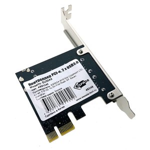 Espada Контроллер PCI-E, USB3.0 2 порта , чип ASM1042, модель EU30A2 (46048)