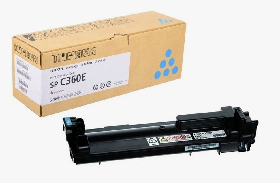 Принт-картридж голубой тип SPC360E для Ricoh SPC360/361 (1500стр) 408189