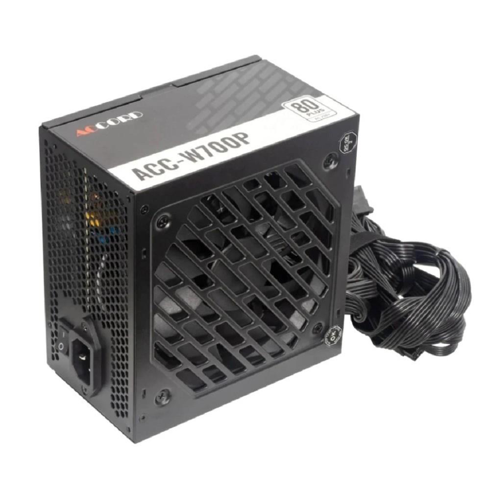 Accord ACC-W700P ATX 700W ACC-W700P 80+ white (20+4pin) 120mm fan 6xSATA RTL
