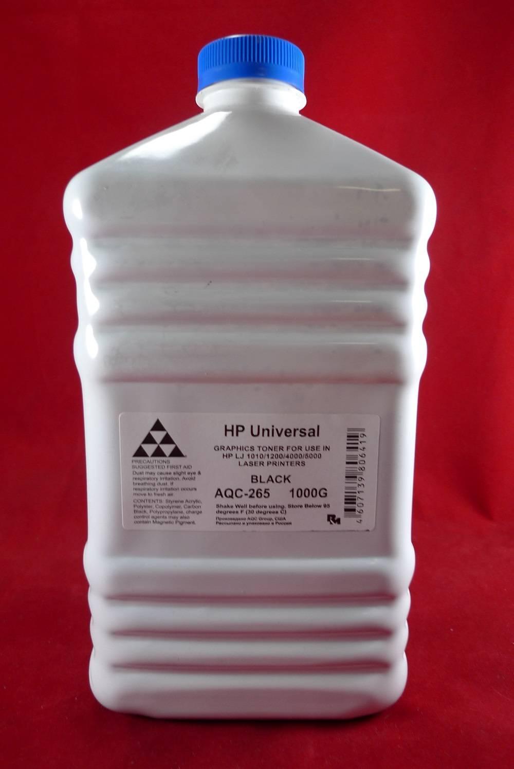 Тонер для картриджей Universal Q2612A/X,C7115A/X,Q5949A/X,Q7553A/X,CE505A/X,CF280A/X (кан. 1кг) AQC-США фас.Россия, AQC-265