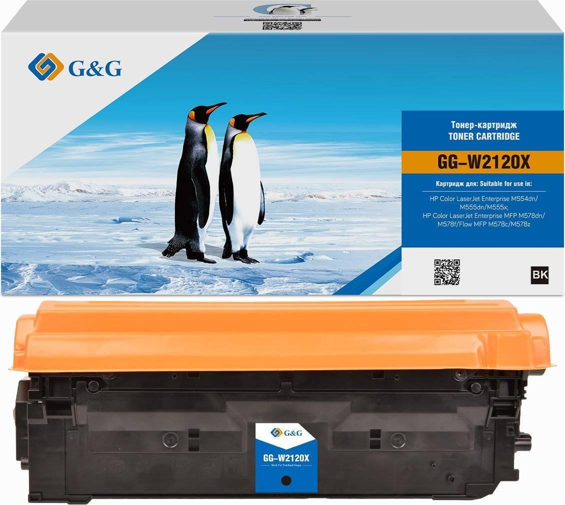 Картридж G&G, аналог HP W2120X/212X черный 13k с чипом, NT-CH2120XQFBK-B-UP-S1