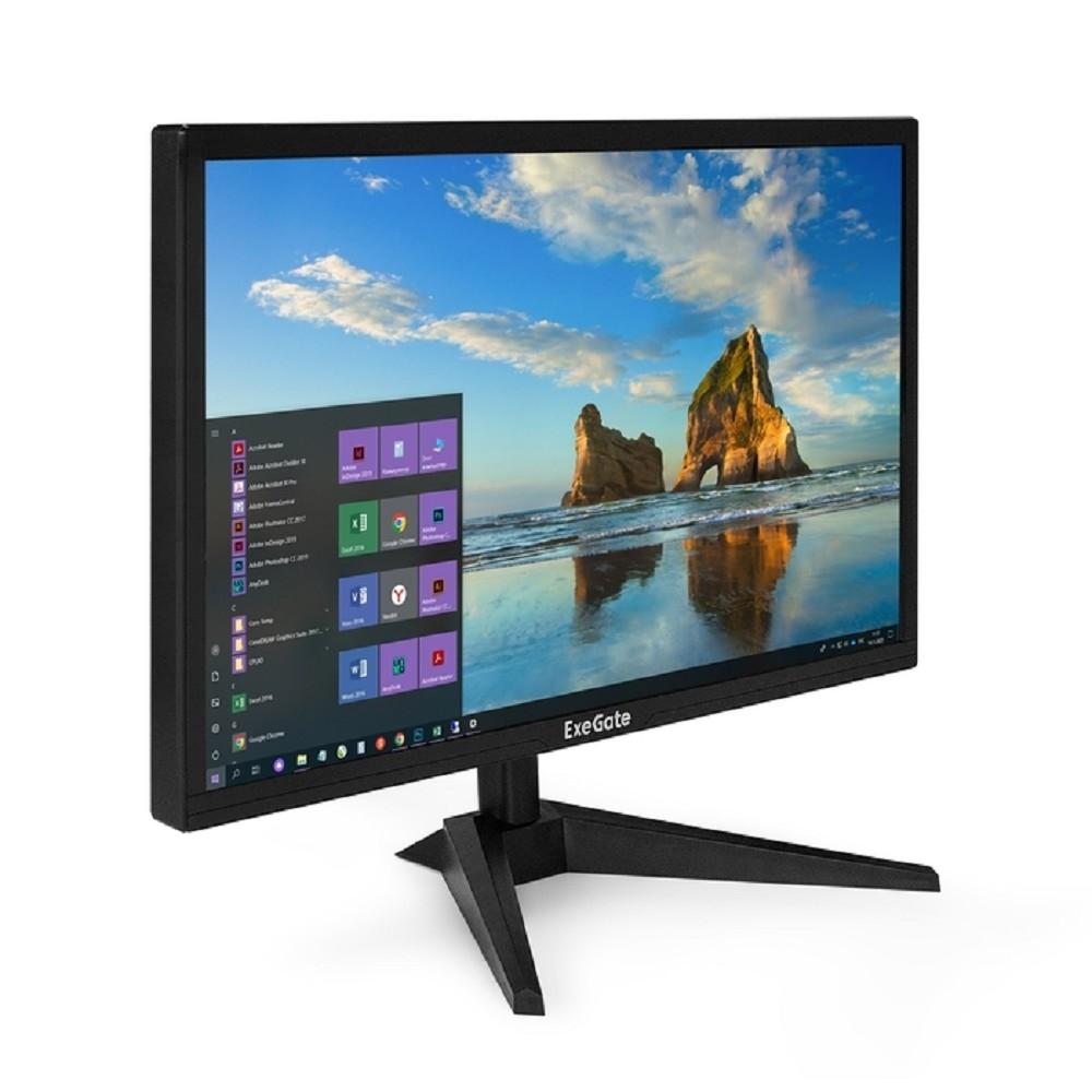 LCD ExeGate 21.5" EB2200A черный {VA 1920x1080 75hz 5ms 16:9 200cd 3000:1 170/160 D-Sub HDMI VESA регулировка наклона} [EX297376RUS]