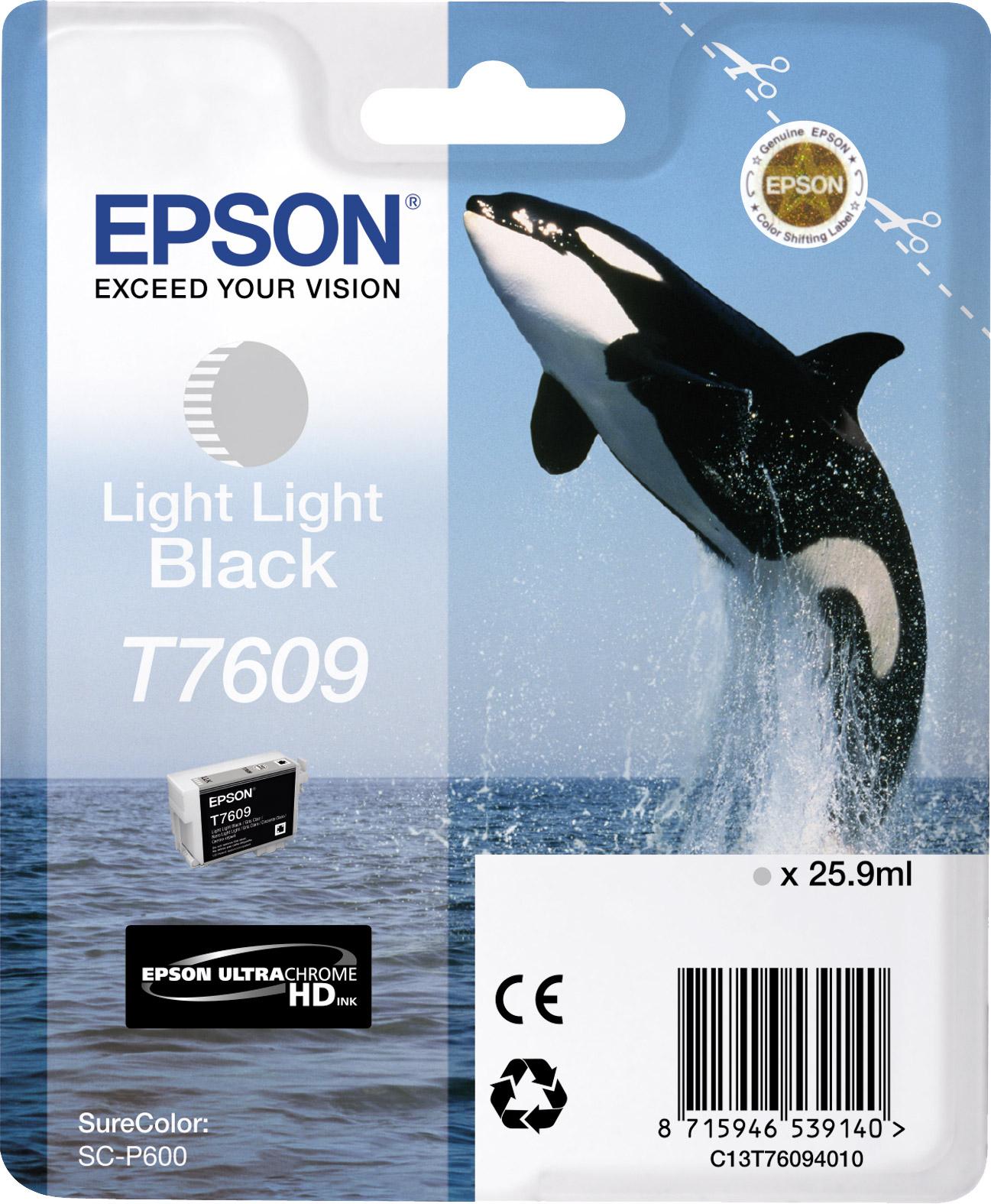 Картридж EPSON T7609 светло-серый для SC-P600, C13T76094010