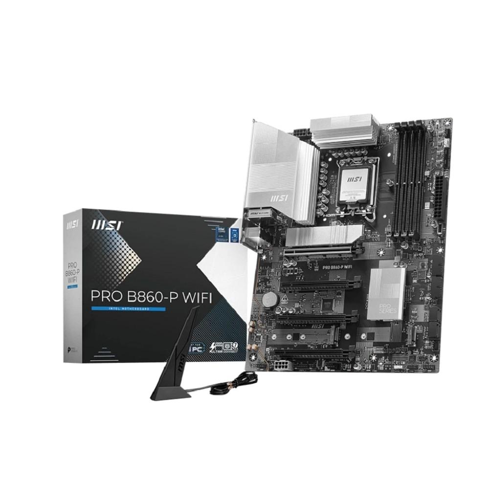 MSI PRO B860-P WIFI {Soc-1851 Intel B860 4xDDR5 ATX AC`97 8ch(7.1) 5Gigabit RAID+HDMI+DP}