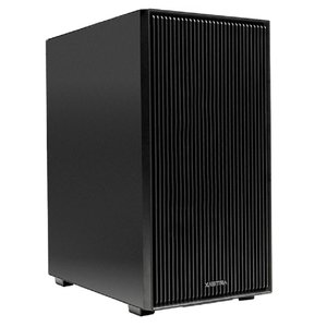 XASTRA Корпус A307M 2BK SI Black mATX/Mesh/Metal left panel / 2x120mm PWM FC black fans/ A307M-2FC12BK-SI