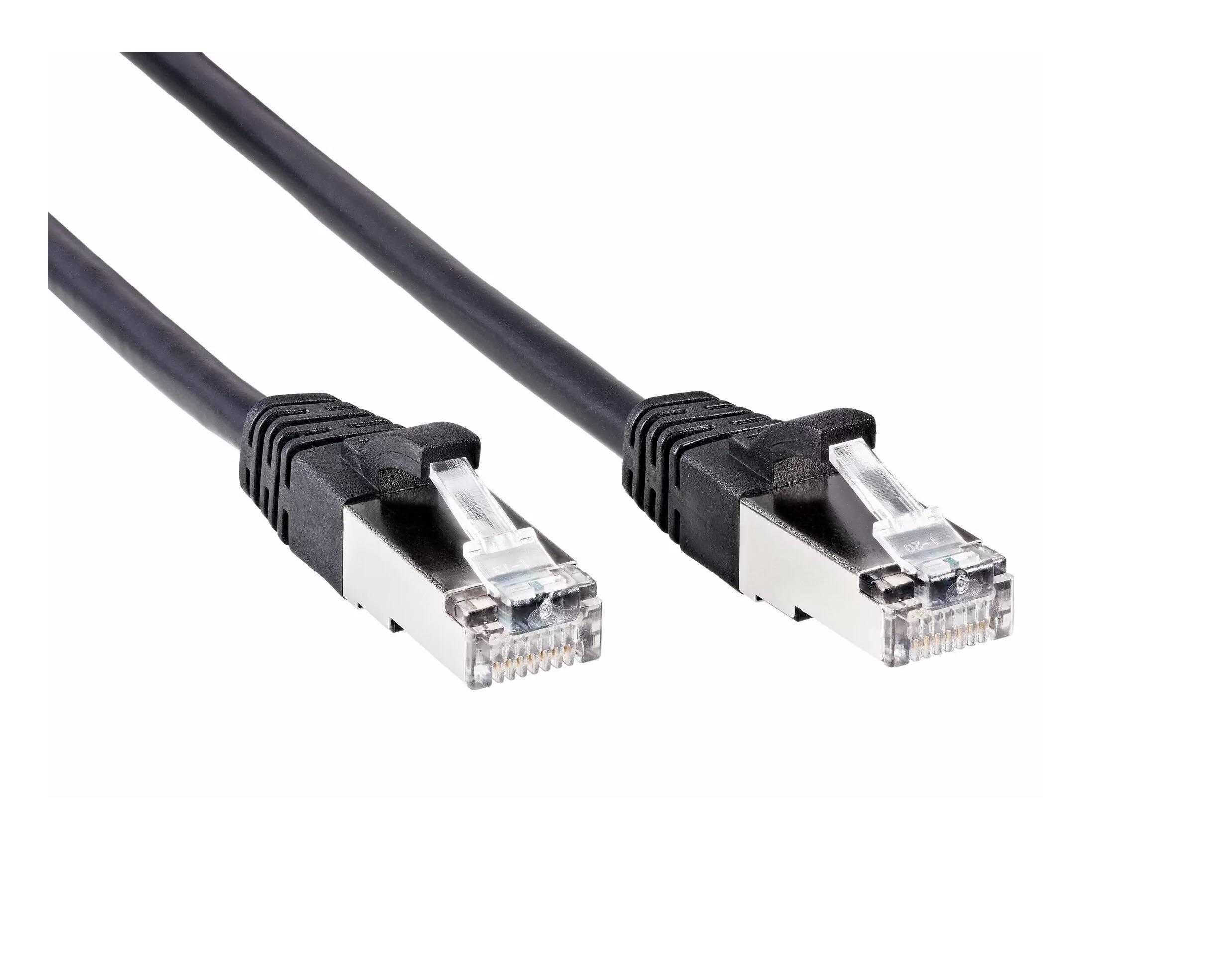 Патчкорд литой iOpen FTP кат.5e (7/0.16) черный 0,5m <ANP522B-BK-0.5M>
