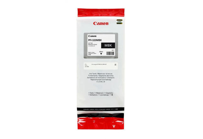 Картридж PFI-320MBK Canon TM-200/205/300/305, 300 мл (O) matte black 2889C001
