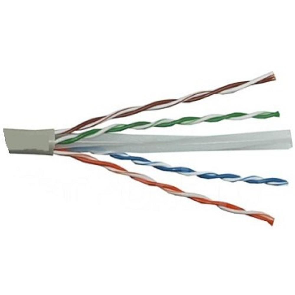 Exegate EX186134RUS Кабель UTP 4 пары кат.6 Exegate CCA, 23AWG, 305м pullbox, серый