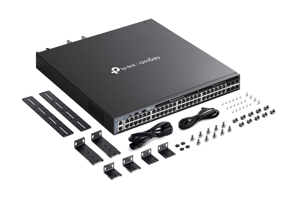 Коммутатор/ Omada 48-Port Gigabit Stackable L3 Managed PoE+ Switch with 6 10G Slots, SG6654XHP