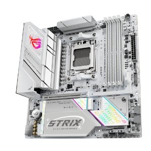 ASUS ROG STRIX B850-G GAMING WIFI (Socket AM5, mATX, 4xDDR5(256GB), DP/HDMI, 2xPCIe 5.0x16, 1xLAN (2.5GbE), Wi-Fi, BT, 2xSATA 6Gb/s, 4xM.2, 2xType-C, 6xUSB 3.2, 2xUSB 2.0)
