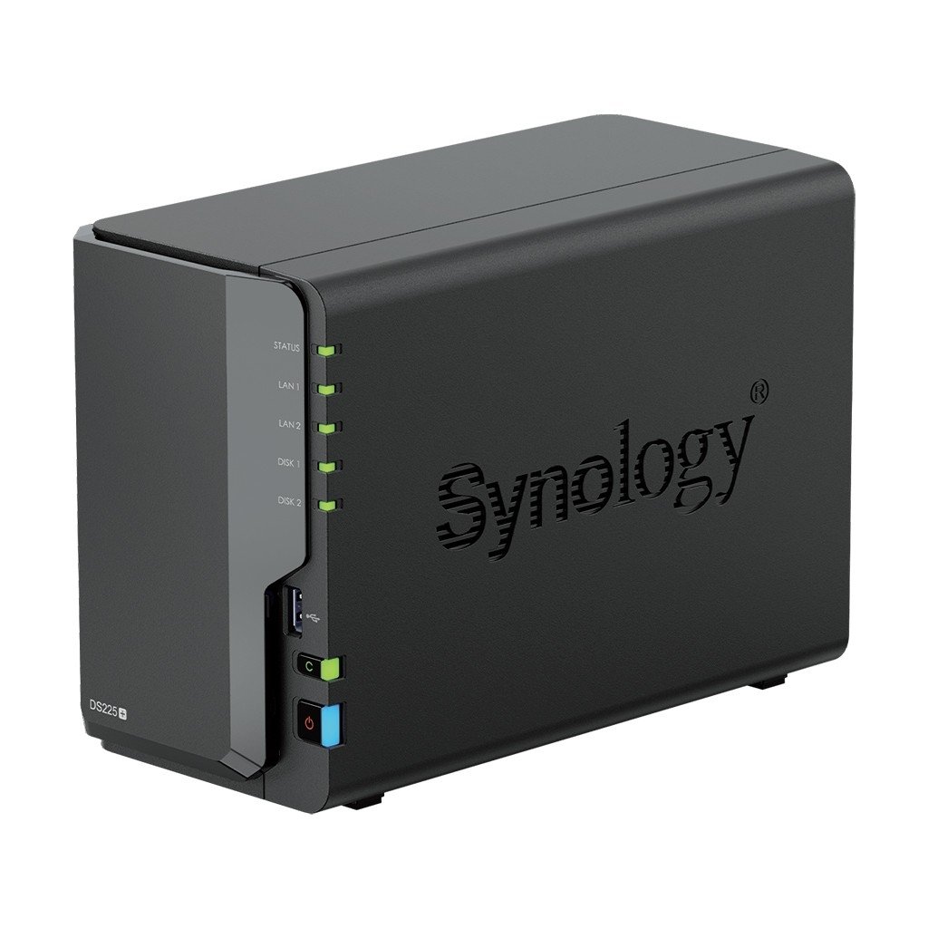 Synology DS225+ СХД настольное исполнение 2BAY NO HDD (repl. DS224+)) вилка UK/HK 3-pin
