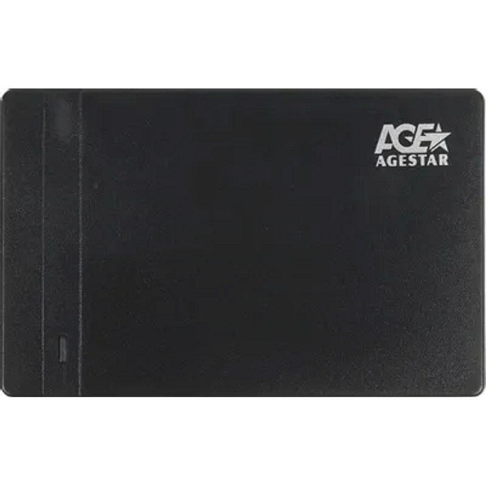 AgeStar 3UB2P3 (BLACK) пластик, чёрный. UASP USB 3.0 Внешний корпус 2.5" SATAIII HDD/SS