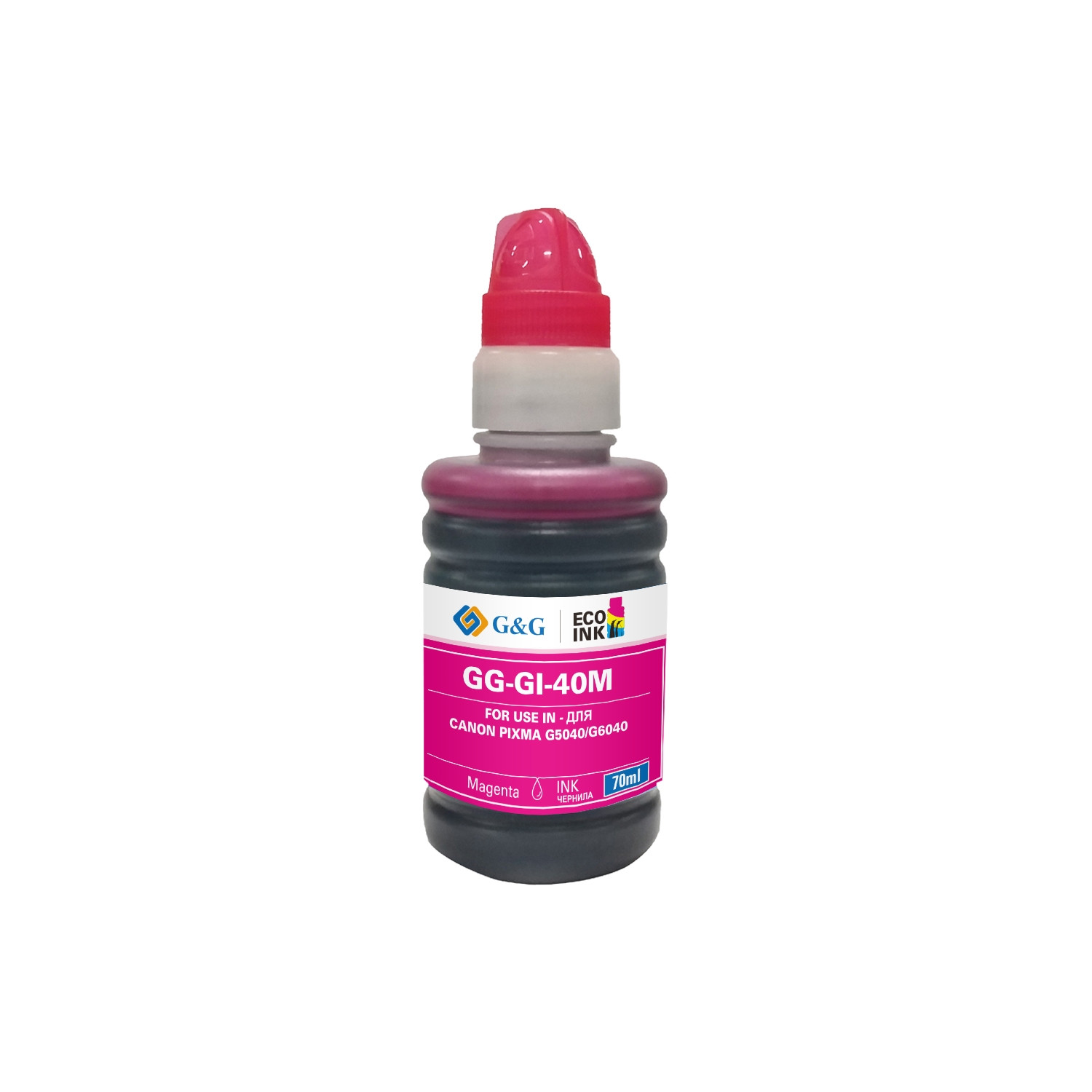 GG-GI-40M G&G чернила пурпурные для Canon Pixma 5040/6040 70 ml