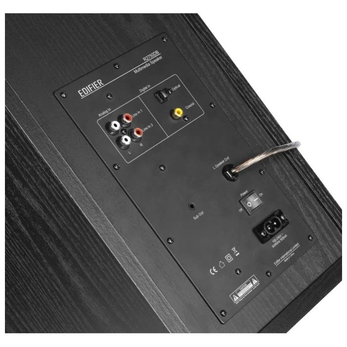 Edifier R2750DB черный {Активные, 2 x 66W RMS, 45-20000Гц, дерево, пульт ДУ, Bluetooth, выход на сабвуфер} 