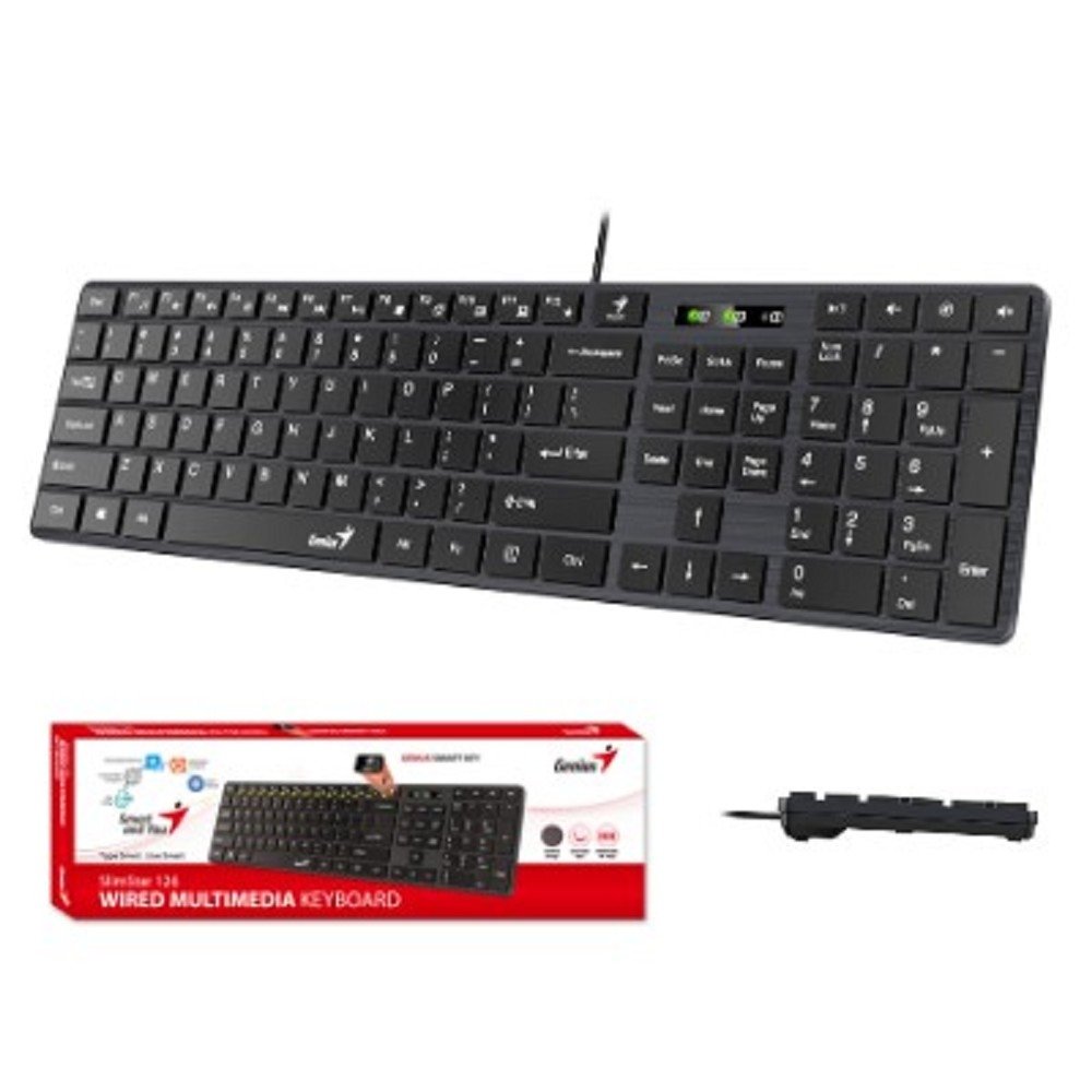 Клавиатура Genius SlimStar126 Black USB [31310017402/31310017417]