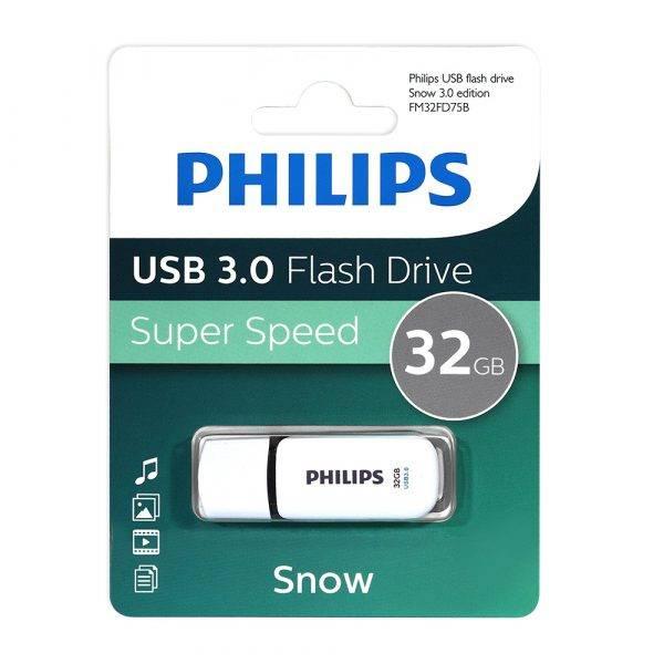 Флеш накопитель 32GB PHILIPS SNOW3.0 32GB, USB 3.0, FM32FD75B/97