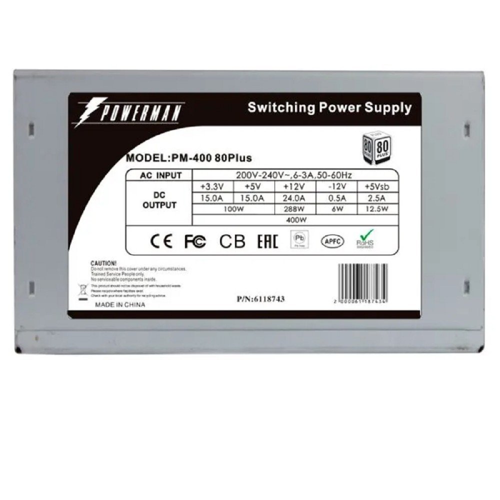 POWERMAN  PM-400ATX for P4 400W OEM ATX [ 6106507]
