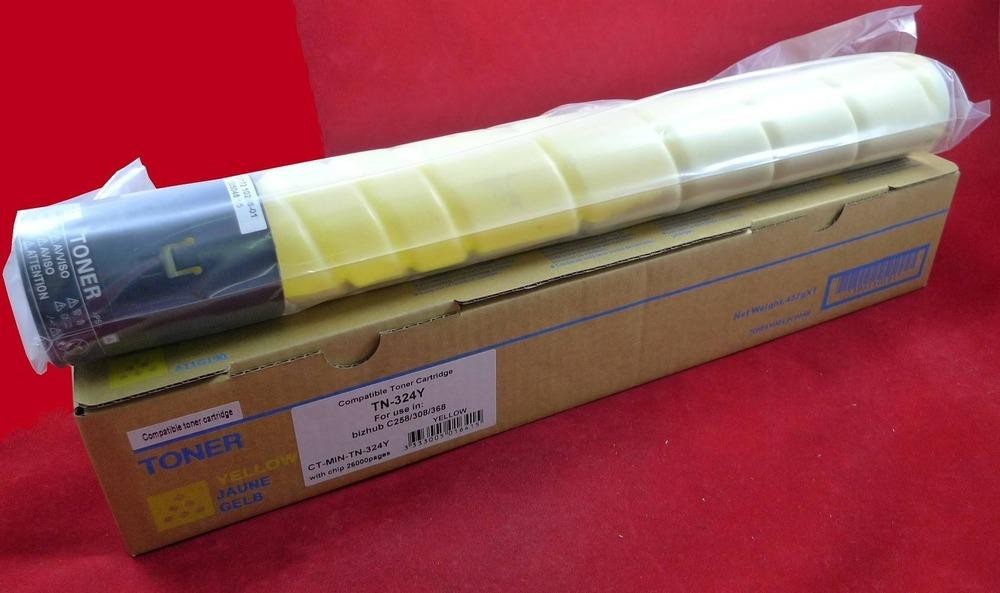 Тонер-картридж TrendArt желтый для Konica Minolta bizhub C258/C308/C368/C454(e)/C458/C554(e)/C558/C658  (26k) B TA_TN324Y