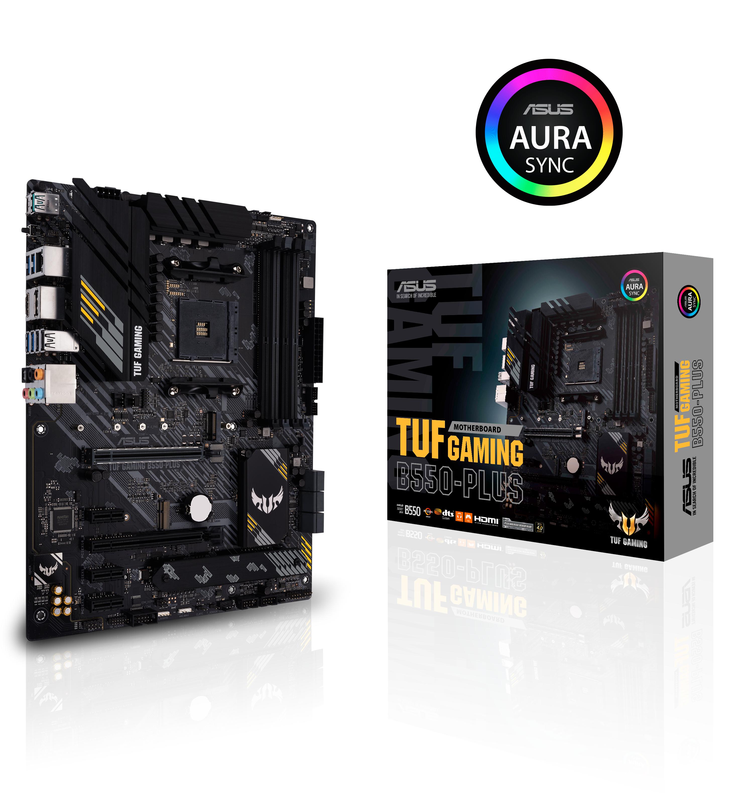 Материнская плата/ TUF GAMING B550-PLUS, 90MB14G0-M0EAY0