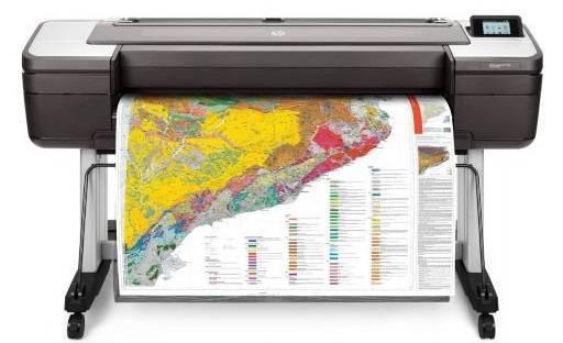 Плоттер струйный HP DesignJet T1700 (44"/1118 мм, A0+)/ 6 цветов/ стенд/ Запуск АСЦ, W6B55A.