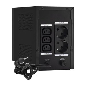 Exegate EX292803RUS ИБП ExeGate SpecialPro Smart LLB-1600.LCD.AVR.2SH.3C13 <1600VA/950W, LCD, AVR, 2*Schuko+3*C13, съемн.кабель, металлический корпус, Black>