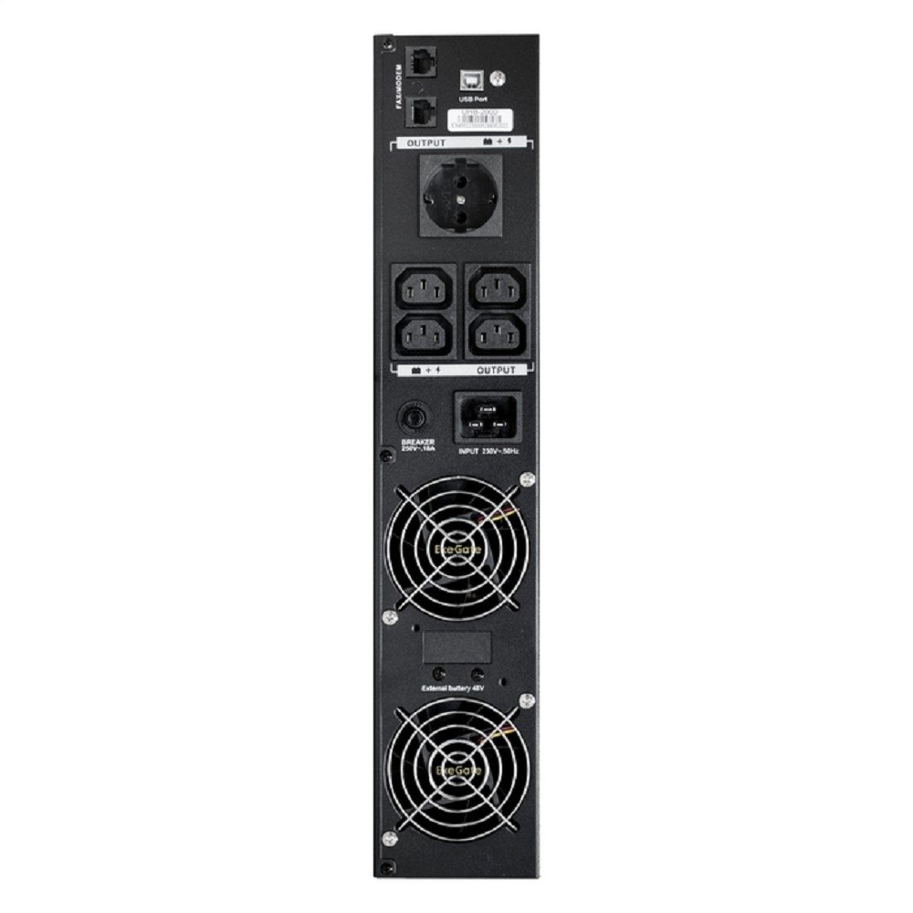 Exegate EX293052RUS ИБП Pure Sine Wave ExeGate SinePower UHB-2000.LCD.AVR.1SH.4C13.RJ.USB.2U <2000VA/1600W, LCD, AVR, 1*Schuko+4*C13 , RJ45/11, USB, Rackmount 2U/Tower, металлический корпус, Black>