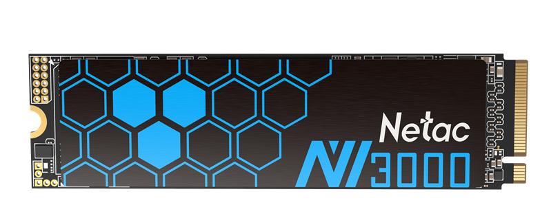 SSD накопитель Netac SSD NV3000 1TB PCIe 3 x4 M.2 2280 NVMe 3D NAND, R/W up to 3100/2100MB/s, IOPS(R4K) 220K/160K, TBW 600TB, with heat sink, 5y wty, NT01NV3000-1T0-E4X
