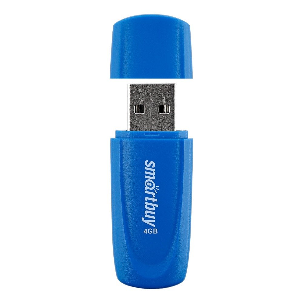 Smartbuy USB Drive 4GB Scout Blue (SB004GB2SCB)