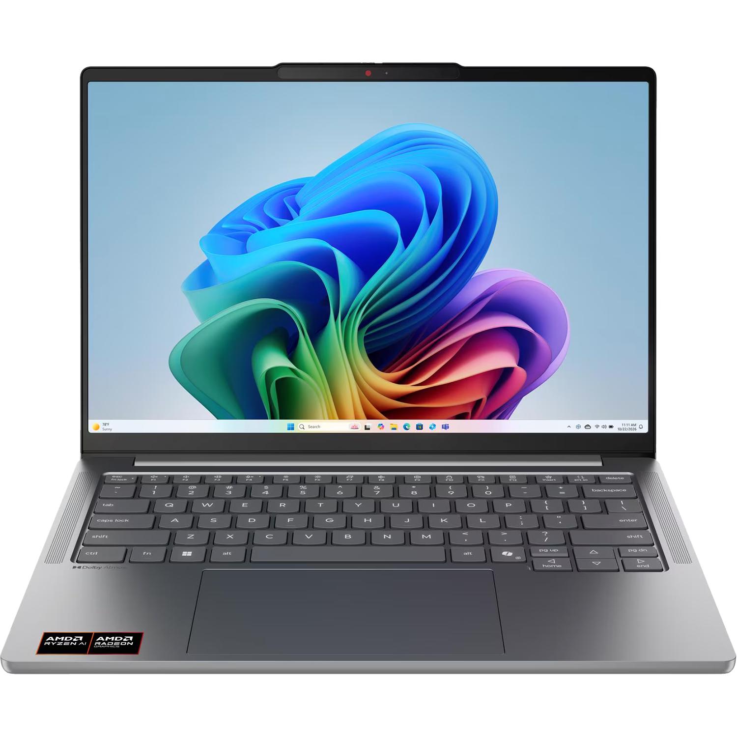 Ноутбук/ Lenovo IdeaPad Pro 5 14AGP11 14"(2880x1800 OLED)/AMD Ryzen AI 7  (Ghz)/24576Mb/1024PCISSDGb/noDVD/Int:AMD Radeon 860M(6144Mb)/Cam/BT/WiFi/100WHr/war 1y/1.43kg/luna grey/noOS + 100W, RU kbd, 83SG0005RK