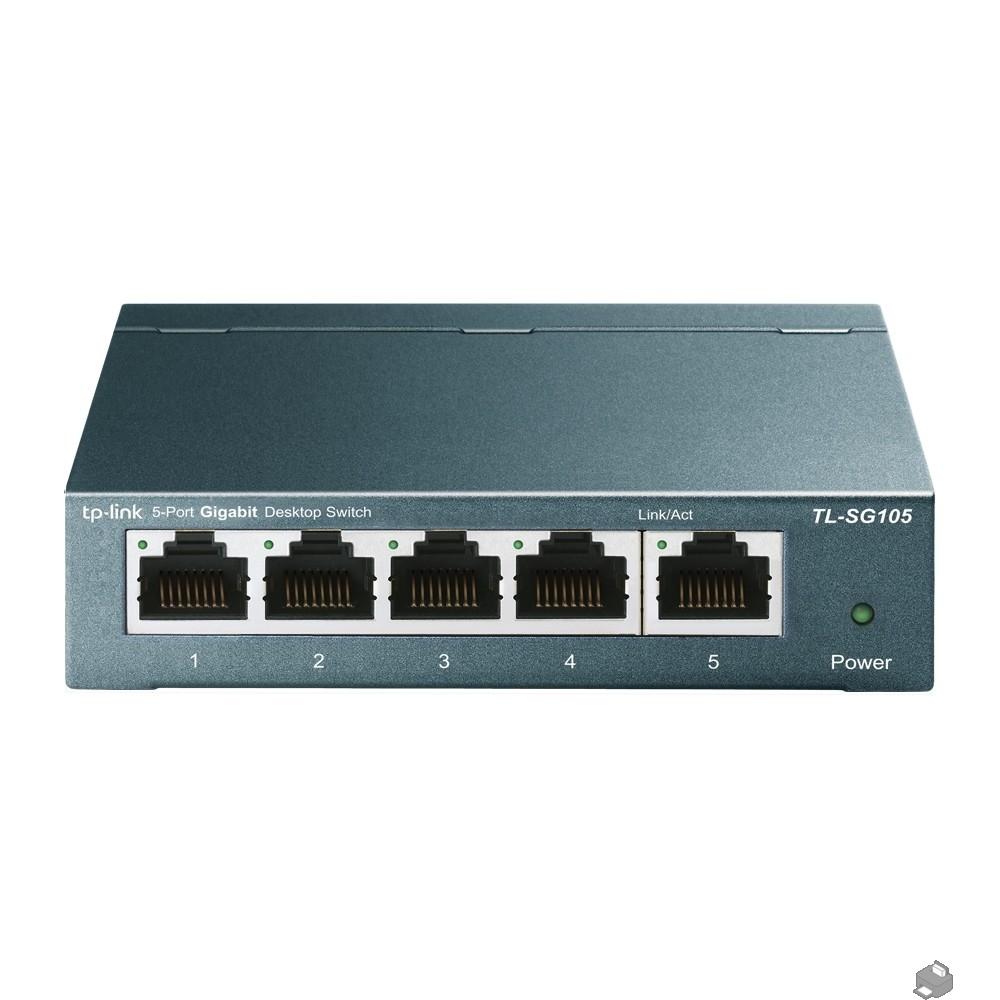 TP-Link TL-SG105 Настольный коммутатор с 5 портами 10/100/1000 Мбит/с