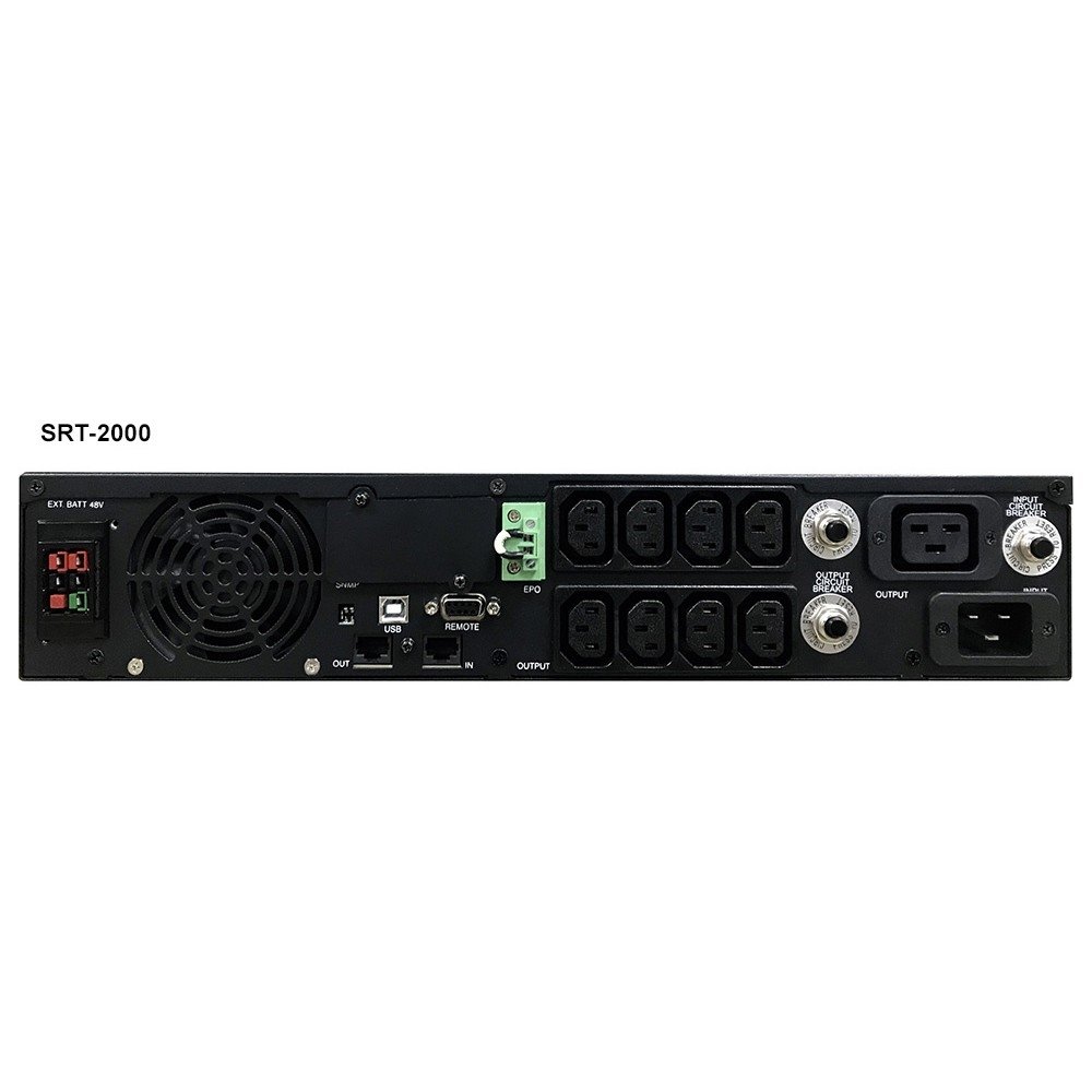PowerCom Smart King RT SRT-2000A LCD ИБП {Line-Interactive, 2000VA / 1800W, Rack/Tower, IEC, Serial+USB, SmartSlot, подкл. доп. батарей} (1157682)