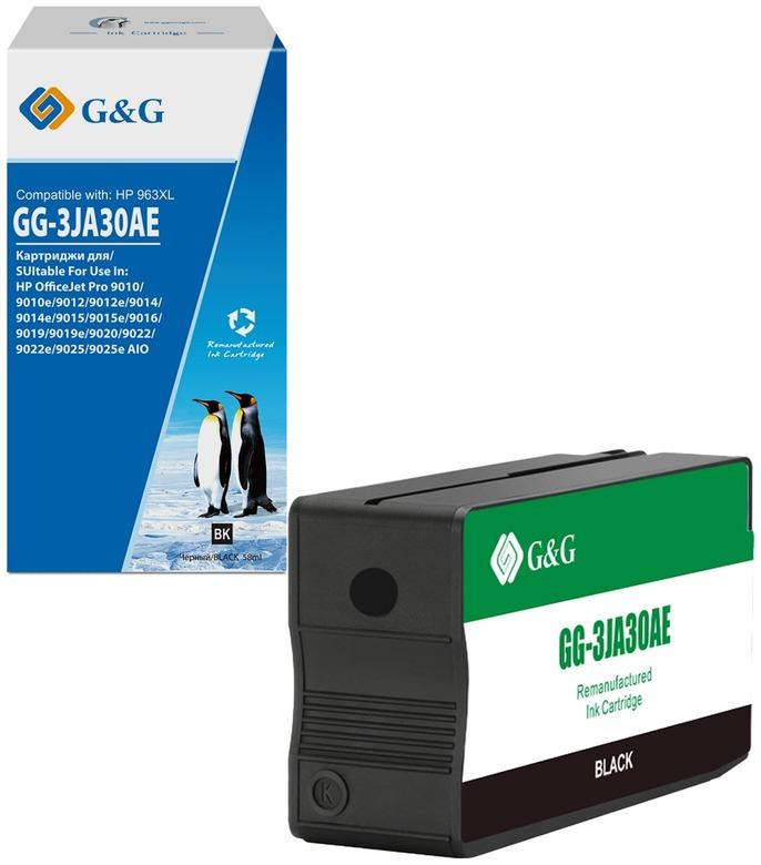 GG-3JA30AE G&G струйный черный картридж 963XL для HP OJ Pro 9010/12/14/15/16/19/20/22/25 (2000стр)