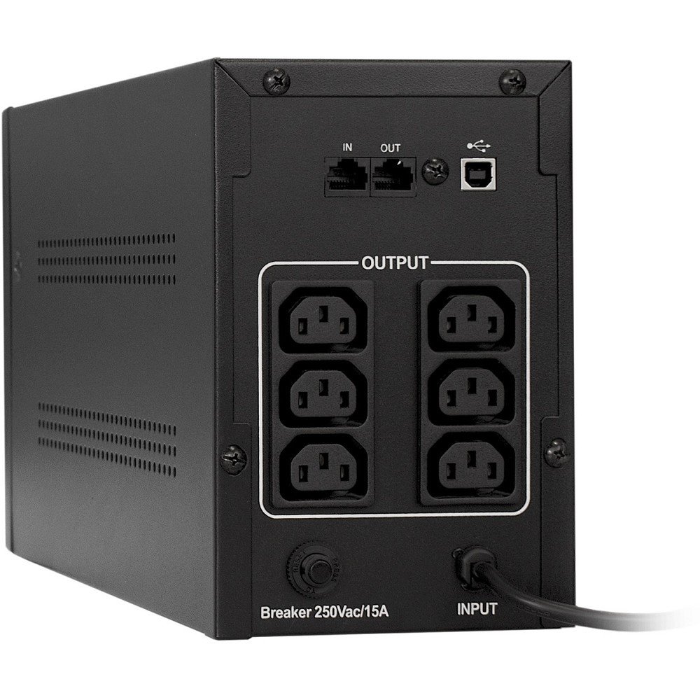 Exegate EP285517RUS ИБП ExeGate SpecialPro Smart LLB-2000.LCD.AVR.C13.RJ.USB <2000VA/1200W, LCD, AVR, 6*IEC-C13, RJ45/11, USB, Black>