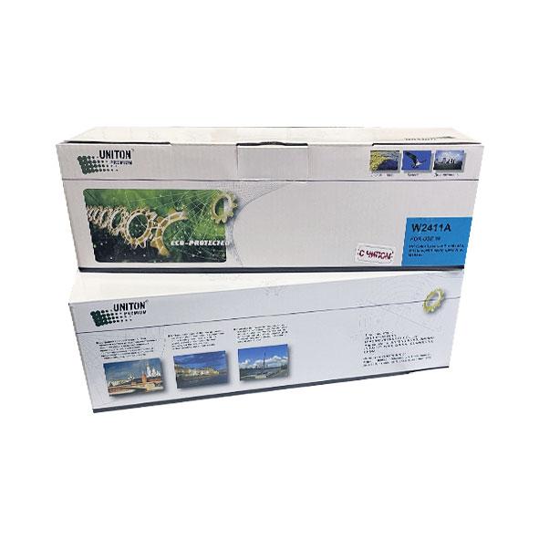 Картридж для HP Color LJ M155/ MFP M182/M183 W2411A (216A) синий (0,85К) UNITON Premium GREEN LINE (Eco Protected)