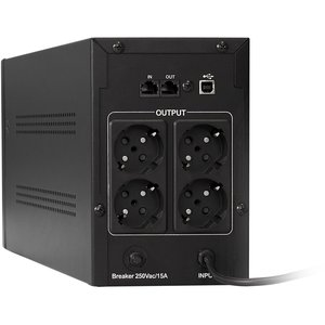 Exegate EP212518RUS ИБП Exegate Power  Back UNB-1000  <1000VA, Black, 4 евророзетки>