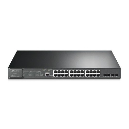 Коммутатор/ JetStream 28-port Gigabit L2+ Managed Switch with 24-port PoE+, PoE budget up to 384W, support SDN, SG3428MP