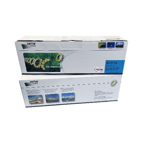 Картридж для HP Color LJ M255/MFP M282/M283 W2211A (207A) синий (1,25K) UNITON Premium GREEN LINE (Eco Protected)