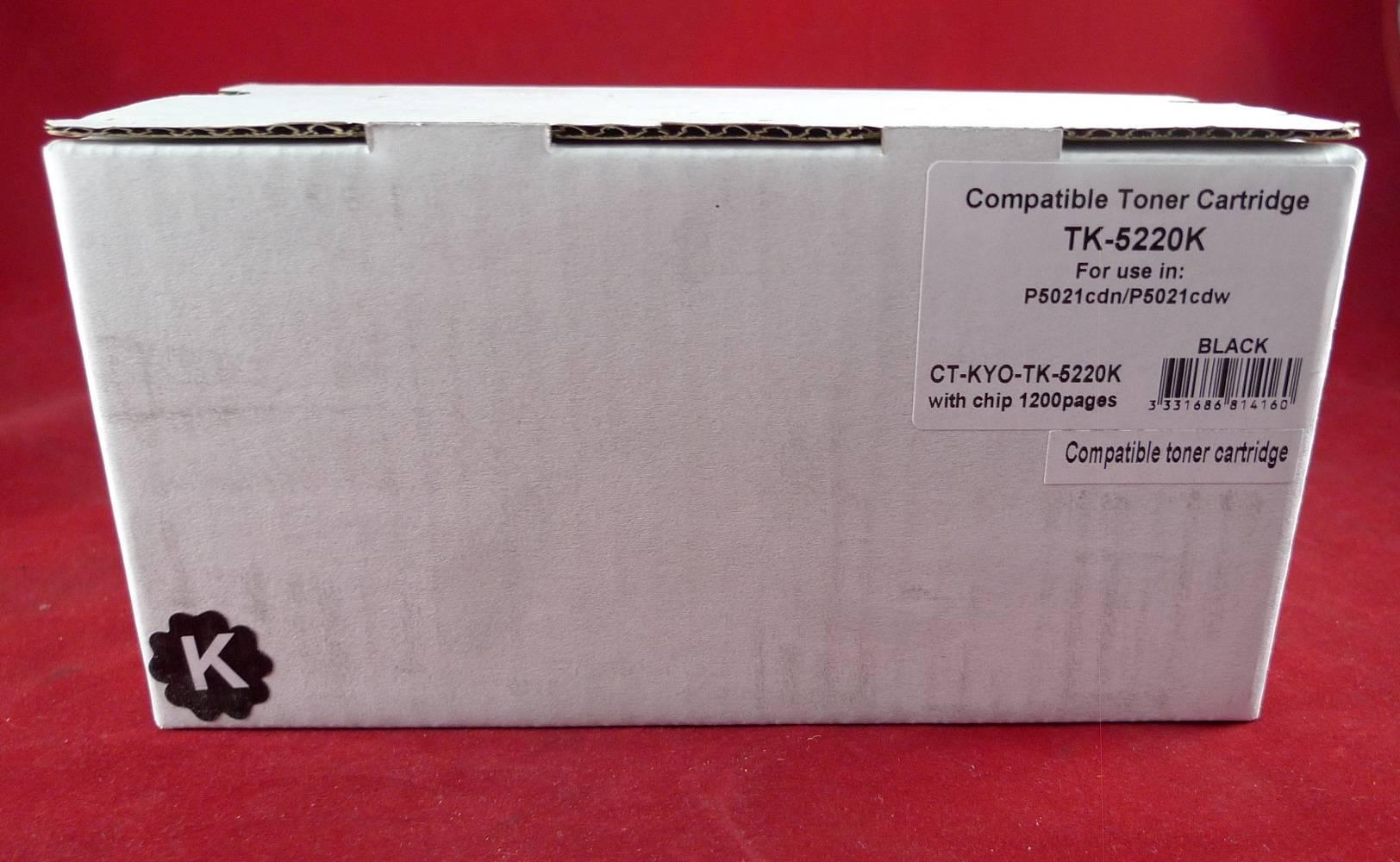 Тонер-картридж для Kyocera Ecosys P5021cdn/P5021cdw/M5521cdn/M5521cdw TK-5220K black 1.2K  ELP Imaging®, CT-KYO-TK-5220K
