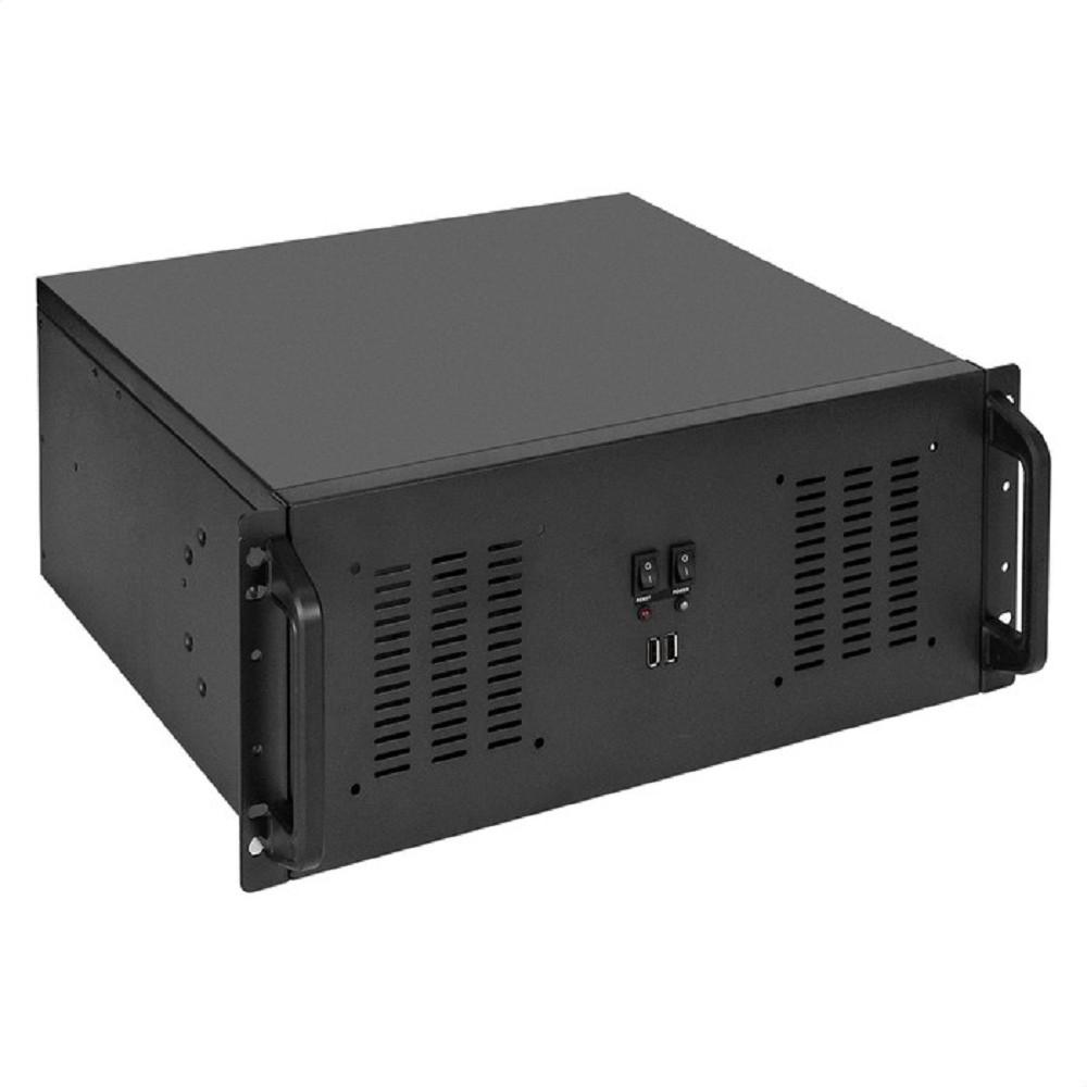 Exegate EX295480RUS Серверный корпус ExeGate Pro 4U350-02 <RM 19", высота 4U, глубина 350, без БП, 2*USB>