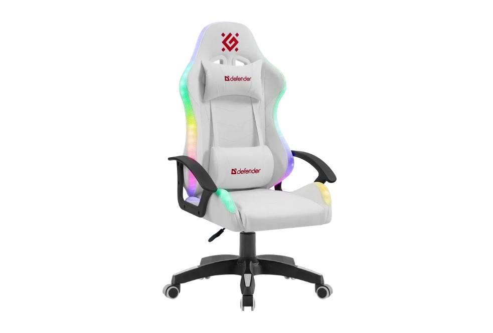 Defender Игровое кресло Factor X RGB,Белый,класс 2,PU, 64046