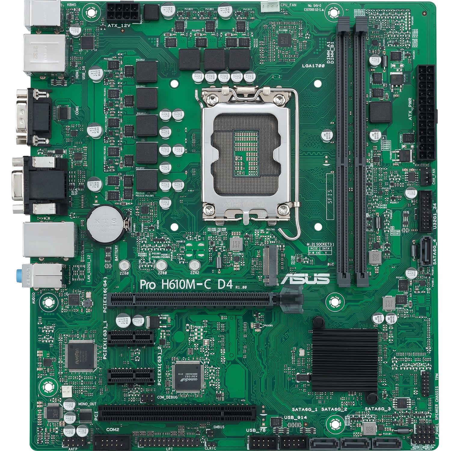 Материнская плата/ PRO H610M-C D4-CSM, 90MB1A30-M0EAYC
