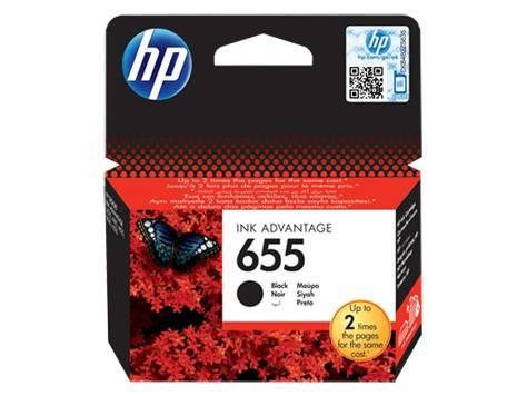 Картридж HP 655 струйный черный (550 стр), CZ109AE