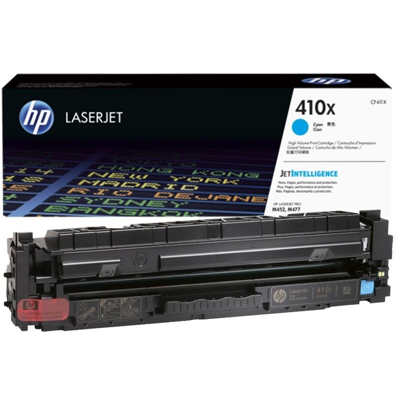Картридж HP 410X лазерный голубой увеличенной емкости (5000 стр), CF411X